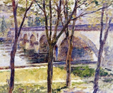  Giverny Painting - Bridge near Giverny Theodore Robinson